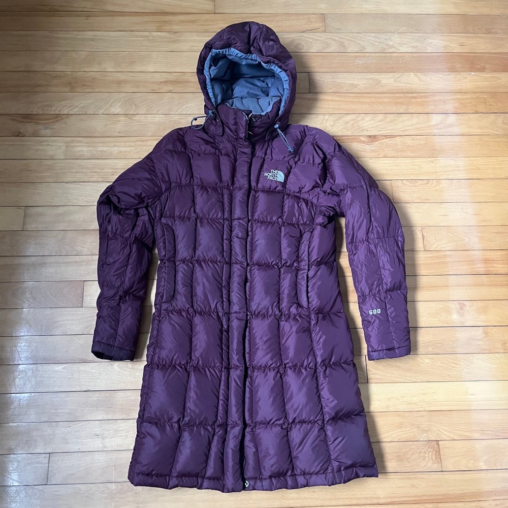 The North Face Metropolis Parka 600 Down Purple Puffer Coat Womens XS